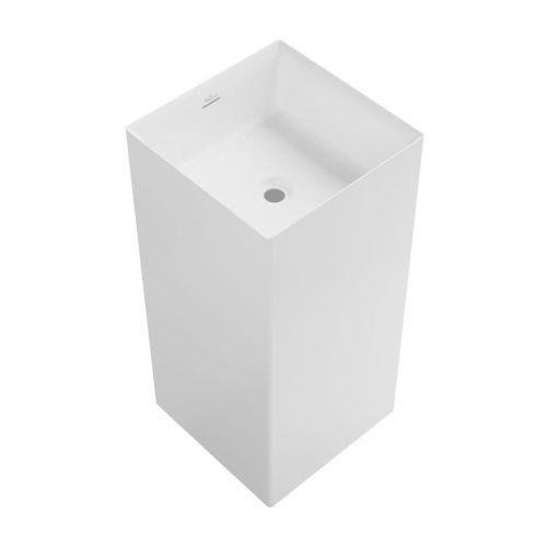 Раковина акриловая Wellsee Pure BY Wellsee 230711000 40х40 напольная цвет белый без отверстий под смеситель - фото 2