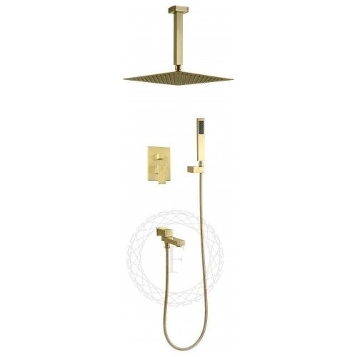 Душевая система Filarete FL1042MG встраиваемая в стену цвет золото - фото 2