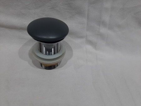 Раковина из сантехнического фаянса CeramaLux 104MDH-2 40х40 накладная цвет серый без отверстий под смеситель