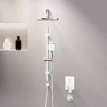 Душевая система Damixa Gala 953540000 встраиваемая в стену цвет черный