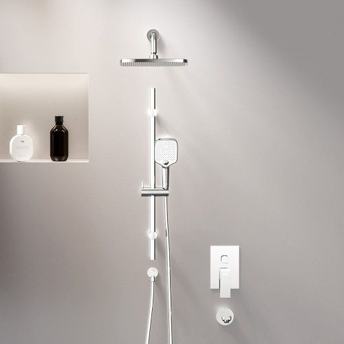 Душевая система Damixa Gala 953540000 встраиваемая в стену цвет черный