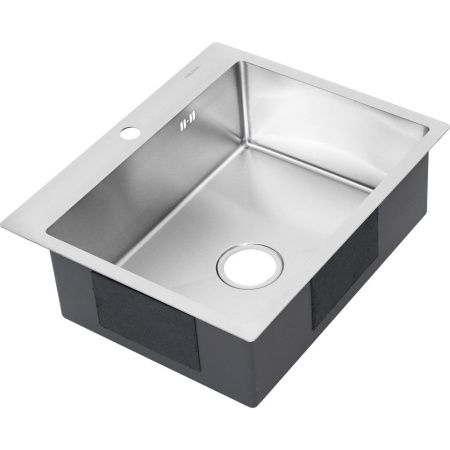 Кухонная мойка Melana ProfLine MLN-R6050H 60х50 цвет серый поверхность матовая