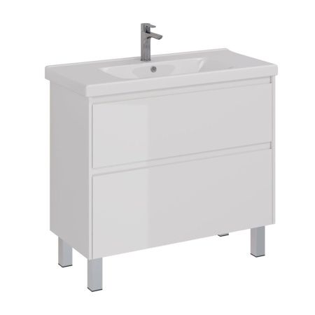 Тумба под раковину LeMark Combi LM03C100T 100х40 напольная цвет белый