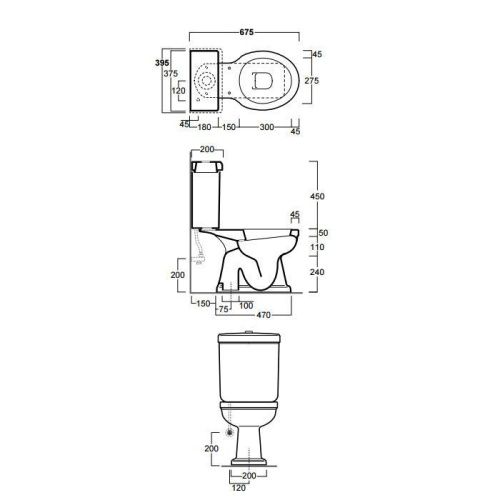 Чаша унитаза напольная Simas Londra LO921bi цвет белый без бачка без сиденья каскадный смыв - фото 2