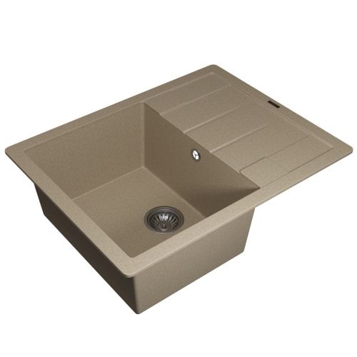 Кухонная мойка Uperwood Quartz Premium UPD-03 3910202109 65х50 цвет бежевый поверхность матовая - фото 2