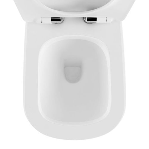 Унитаз-компакт напольный с бачком Lavinia Boho Bell pro 3301001N белый глянцевый с сиденьем микролифт каскадный смыв - фото 4