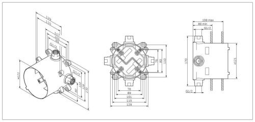 Коробка монтажная Am.Pm F100100 - фото 3
