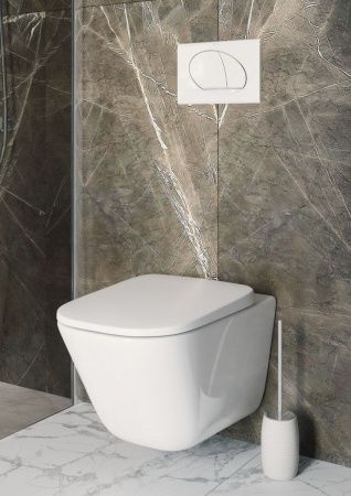 Чаша унитаза подвесная Roca The gap 734647L000 цвет белый без сиденья безободковая смыв торнадо