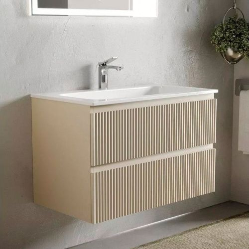 Тумба под раковину Sancos SNOB R SNR100CE 100х40 подвесная цвет бежевый - фото 2