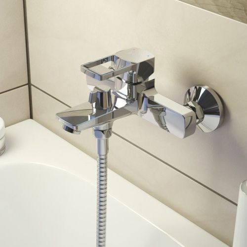 Смеситель для ванны и душа IDDIS Bild BILSB00i02WA настенный хром - фото 2