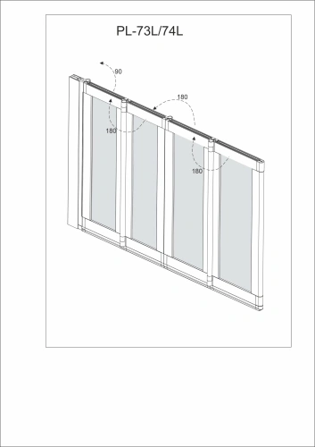 Душевая шторка на ванну Veconi Palau PL73BL-120-01-19C4 120х150 стекло прозрачное профиль черный ориентация левая - фото 4