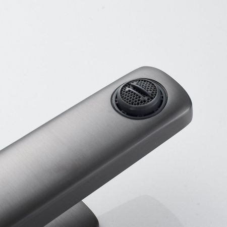 Смеситель Shevanik S9901T на раковину оружейная сталь