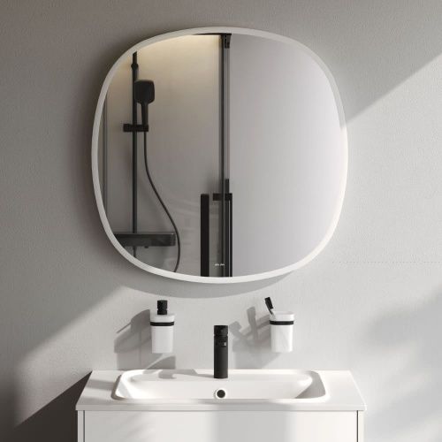 Зеркало с подсветкой Am.Pm Func M8FMOX0801WGS 80х80 подвесное - фото 3