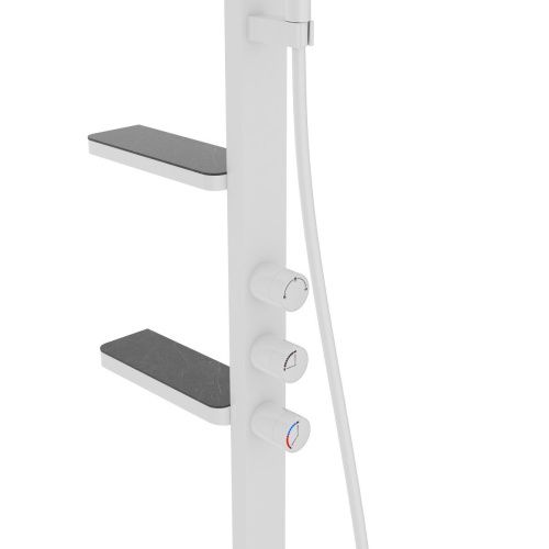 Душевая стойка Vincea Inspire VSFS-3I11W настенная цвет белый - фото 5