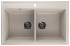 Кухонная мойка Ulgran Quartz Ruma 780-02 80х50 цвет бежевый поверхность матовая