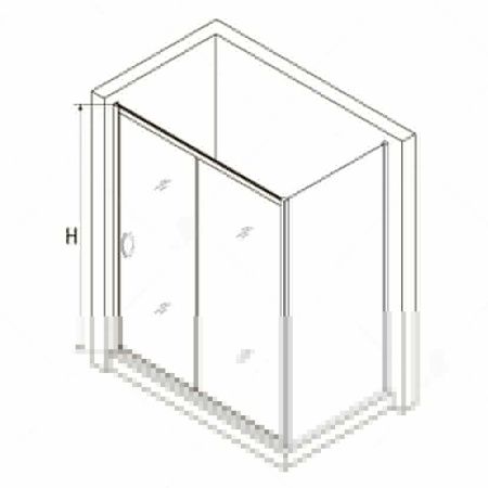 Душевой уголок RGW Passage 35087638-21 130х80 стекло матовое профиль хром без поддона
