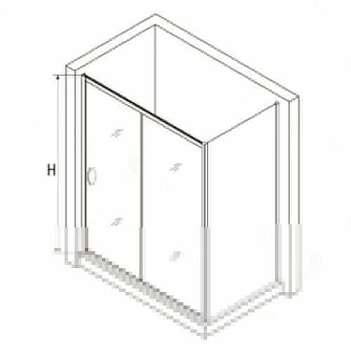 Душевой уголок RGW Passage 35087648-21 140х80 стекло матовое профиль хром без поддона - фото 4