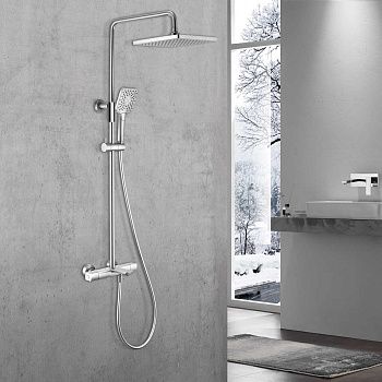 Душевая стойка Vincea Next VSFS-1N1TCH настенная цвет хром с термостатом