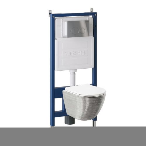 Инсталляция + кнопка смыва + унитаз Grossman Galaxy 97.4455SWS.01.100 - фото 2