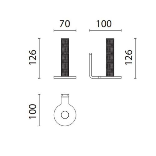 Бумагодержатель Oasis Defile 0DFL00801201007CR (0AGD010CR) - фото 2