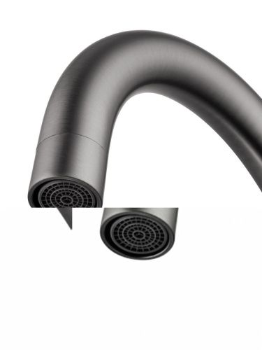 Смеситель для кухни Wonzon & Woghand WW-A21102-BGG на мойку серый - фото 3