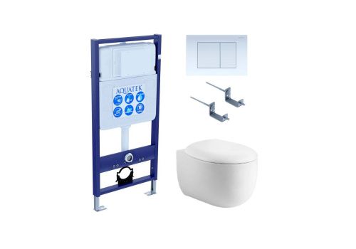 Сет унитаз + инсталляция Aquatek SET AQUATEK АЛЬТАИР cm-009 4в1