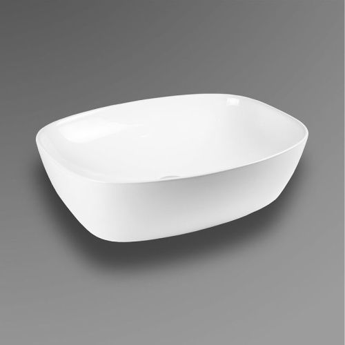 Раковина из сантехнического фарфора Bond Cube S54-608 60х40 накладная цвет черный без отверстий под смеситель - фото 5