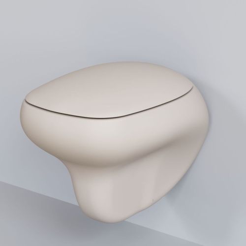 Чаша унитаза подвесная Ambassador Diamond 123T20401R цвет бежевый без сиденья - фото 2