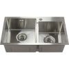 Кухонная мойка Melana ProfLine S7240H сатин 70х40 цвет хром поверхность полированная