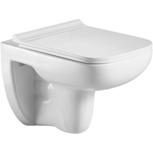Унитаз подвесной WeltWasser 10000003810 белый с сиденьем микролифт безободковый душевой смыв