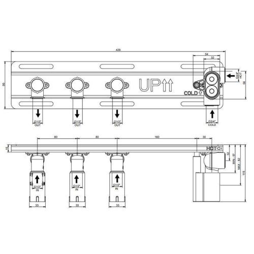 Встраиваемые части для термостатического смесителя Gessi Hi-Fi 63023#031 - фото 2