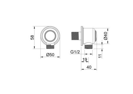 Шланговое подсоединение Aquatek КЛАССИК AQ2461MB