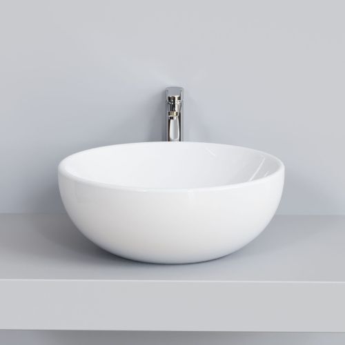 Раковина из сантехнического фарфора Ambassador Queen 116T20001 50х50 накладная цвет белый без отверстий под смеситель - фото 5