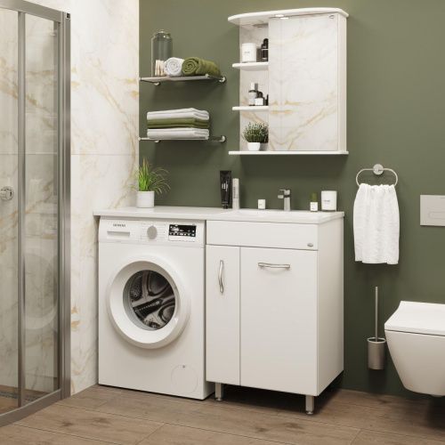 Тумба под раковину Onika Нави 106021 60х50 напольная цвет белый - фото 2