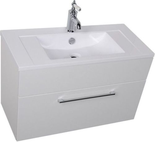 Тумба под раковину De Aqua Кубика 167076 80х40 подвесная цвет белый - фото 3