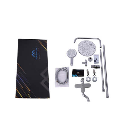 Душевая стойка Fashun A2485 настенная цвет хром