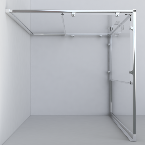 Душевой уголок Vincea Garda VSS-1G900CL 90х90 стекло прозрачное профиль хром без поддона - фото 4