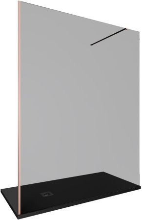 Душевая перегородка Allen Brau Infinity 3.21036.60.T 160х200 стекло тонированное профиль медь