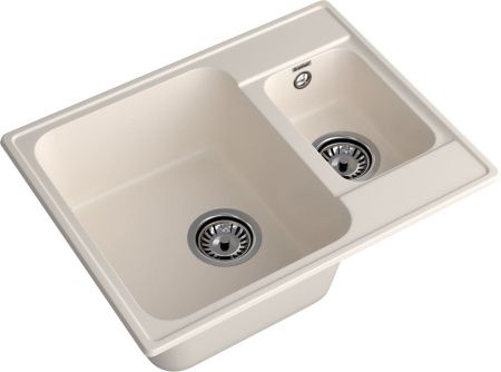 Кухонная мойка Granfest Quarz 09 белый 60х50 цвет белый поверхность матовая