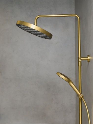 Душевая стойка AltroBagno Bilancia AltroBagnoBilancia030429BG настенная цвет золото - фото 5