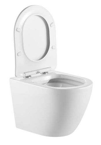 Унитаз подвесной Тритон Verso Щ0000060994 белый с сиденьем микролифт безободковый смыв торнадо - фото 2