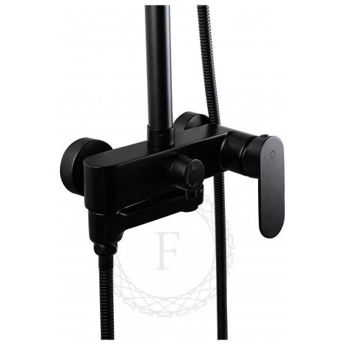 Душевая стойка Filarete FL2030BL настенная цвет черный - фото 5