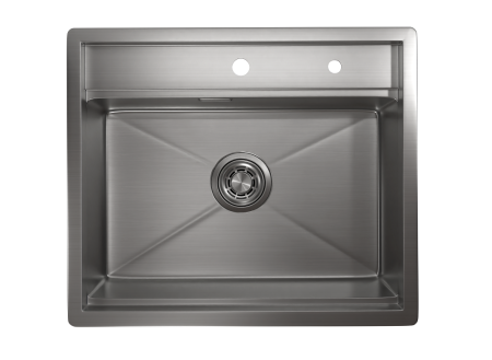 Кухонная мойка Granula Kitchen Space 6051, СТАЛЬ САТИН 60х50 цвет нержавеющая сталь поверхность матовая