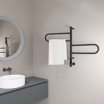 Полотенцесушитель электрический Vincea VTD-1R1CGE 45х60 серый