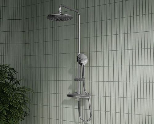 Душевая стойка Vitra Aquaheat A47205EXP настенная цвет хром с термостатом - фото 2