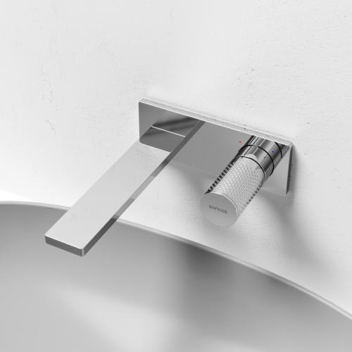 Смеситель для раковины Sancos Nexus SC9013CH встраиваемый в стену хром - фото 3