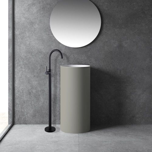 Смеситель Abber Wasser Kreis AF8141B напольный черный - фото 2