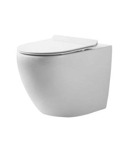 Унитаз подвесной Orange C07-100w белый с сиденьем микролифт каскадный смыв - фото 2