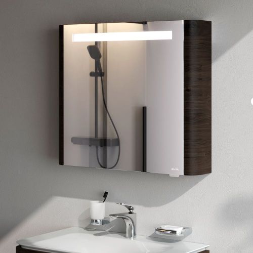 Зеркало-шкаф Am.Pm Sensation M30MCR0801TF 80х70 подвесной цвет серый - фото 4