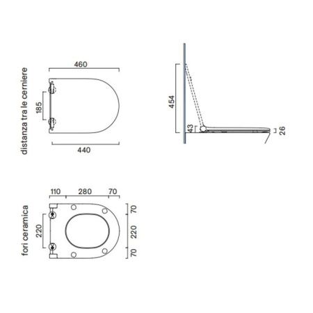 Крышка сиденье для унитаза Catalano Sfera 551200001